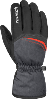 Reusch Snow King 4801198 7680 black red grey front